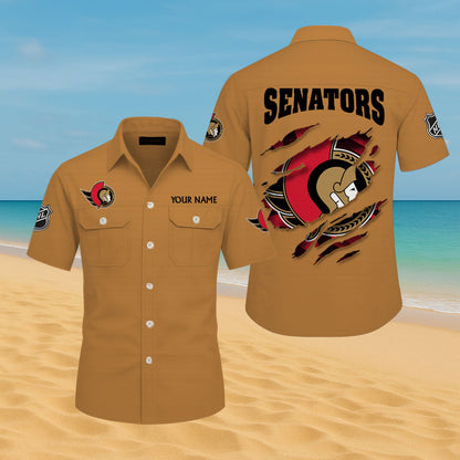 LIMITED EDITION - NEW CUSTOMIZED NHL29 OSN OTTAWA SENATORS CARGO SHIRT