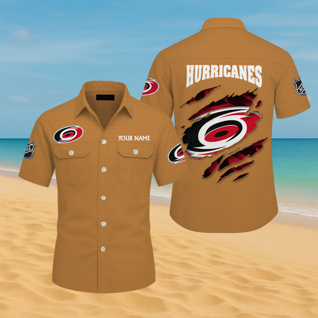 LIMITED EDITION - NEW CUSTOMIZED NHL07 CLH CAROLINA HURRICANES CARGO SHIRT