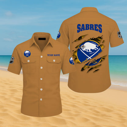 LIMITED EDITION - NEW CUSTOMIZED NHL28 BFS BUFFALO SABRES CARGO SHIRT