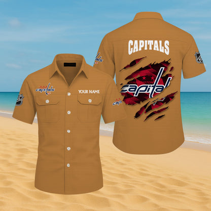 LIMITED EDITION - NEW CUSTOMIZED NHL10 WCP WASHINGTON CAPITALS CARGO SHIRT