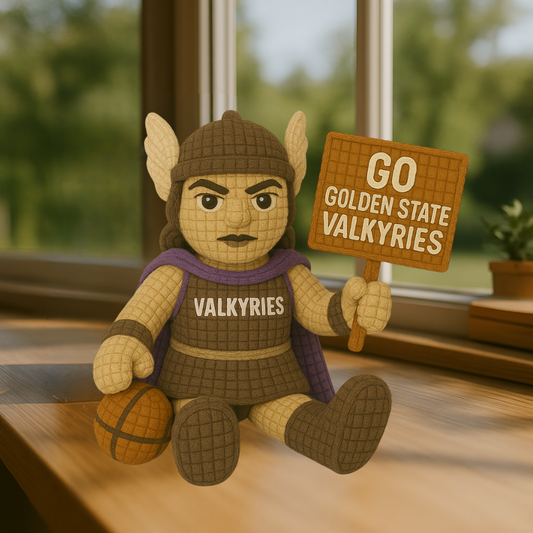 LIMITED EDITION - WNBA 13 GSV GOLDEN STATE VALKYRIES HANDMADE CROCHET