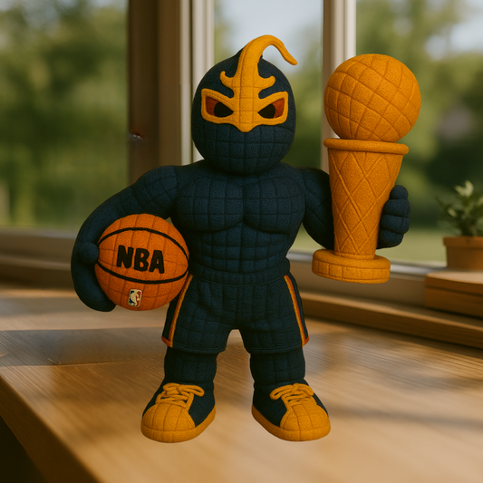 Limited Edition - NBA 12 GSW Golden State Warriors Handmade Crochet