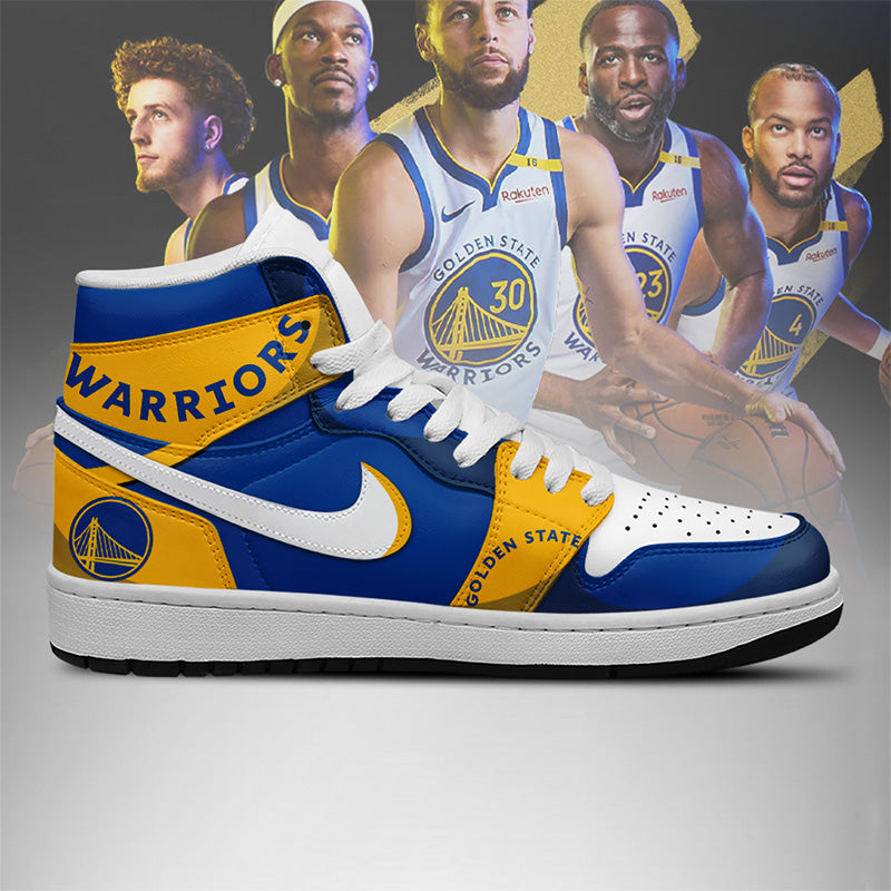 LIMITED EDITION - NEW CUSTOMIZED NBA12 GS WARRIORS AIR JORDAN SNEAKERS