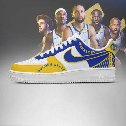 LIMITED EDITION - NEW CUSTOMIZED NBA12 GS WARRIORS AF1 SHOES