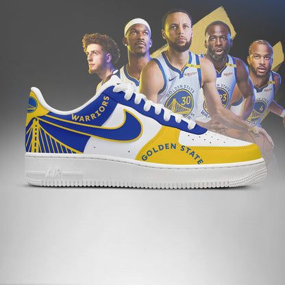 LIMITED EDITION - NEW CUSTOMIZED NBA12 GS WARRIORS AF1 SHOES
