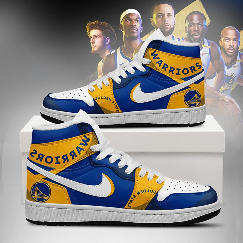 LIMITED EDITION - NEW CUSTOMIZED NBA12 GS WARRIORS AIR JORDAN SNEAKERS