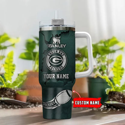 LIMITED EDITION - NEW CUSTOMIZED NFL08 GBP GREEN BAY PACKERS TUMBLER CUP