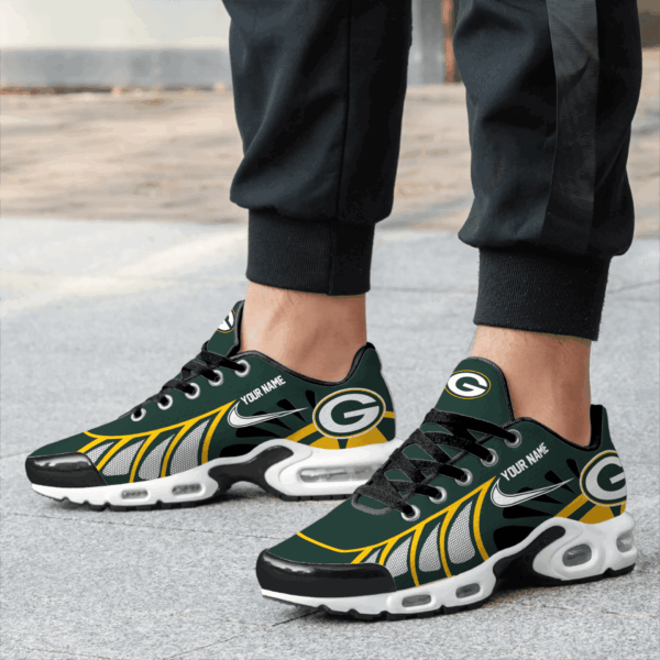 LIMITED EDITION - NEW CUSTOMIZED NFL08 GBP GREEN BAY PACKERS UNISEX AIR MAX PLUS SNEAKERS