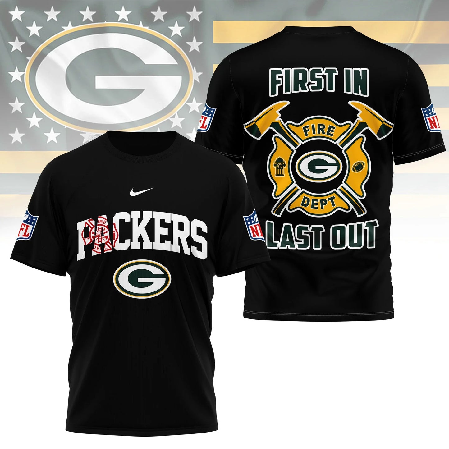 LIMITED EDITION - NEW CUSTOMIZED NFL08 GBP GREEN BAY PACKERS T-SHIRT | MULTIPLE COLORS AVAILABLE