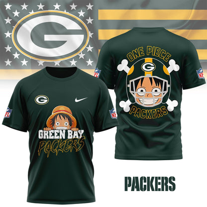 LIMITED EDITION - NEW CUSTOMIZED NFL08 GBP GREEN BAY PACKERS ONE PIECE FAN 3D SHIRT