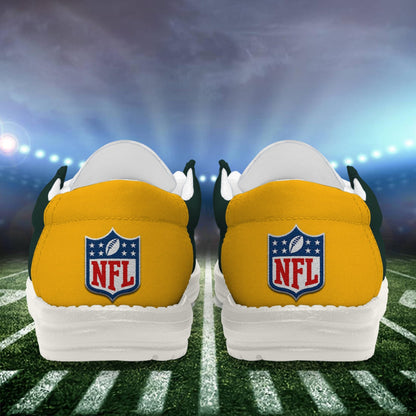 LIMITED EDITION - NEW CUSTOMIZED NFL08 GBP GREEN BAY PACKERS LOAFER SHOES