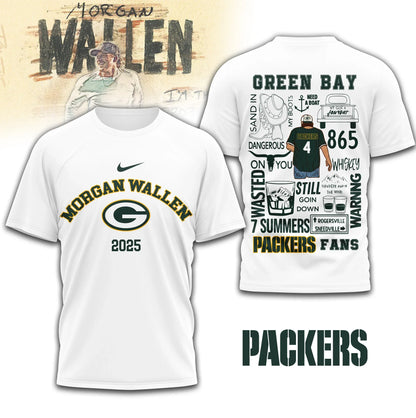 LIMITED EDITION - NEW CUSTOMIZED NFL08 GBP GREEN BAY PACKERS T-SHIRT | MULTIPLE COLORS AVAILABLE