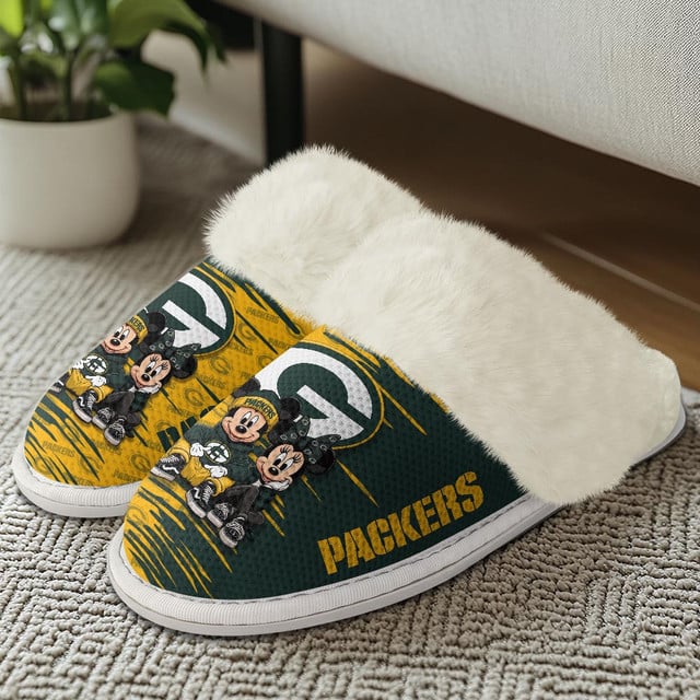 LIMITED EDITION - NEW CUSTOMIZED NFL08 GBP GREEN BAY PACKERS COTTON SLIPPERS