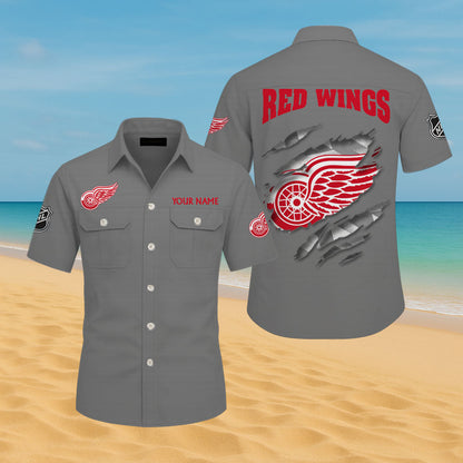 LIMITED EDITION - NEW CUSTOMIZED NHL22 DRW DETROIT RED WINGS CARGO SHIRT