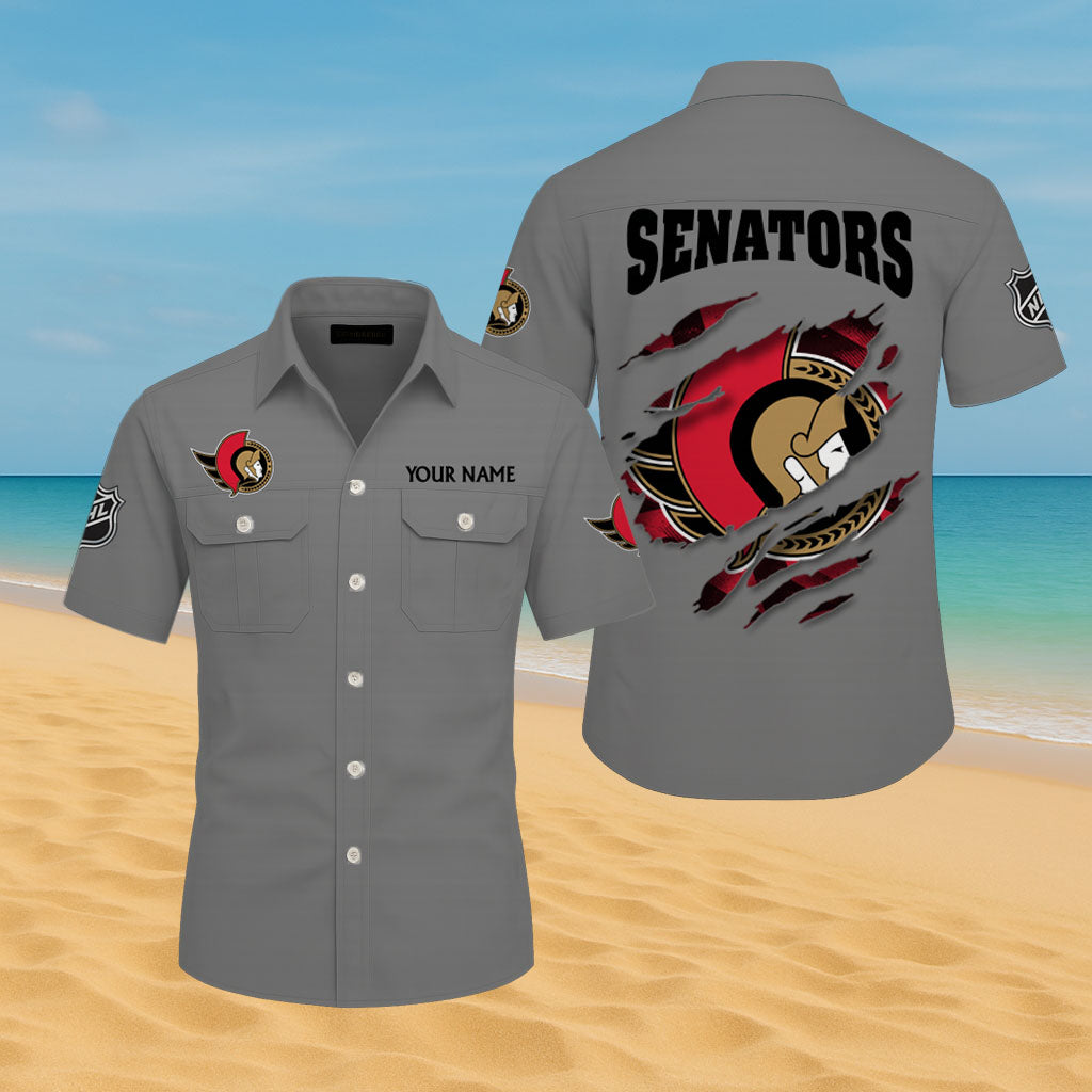 LIMITED EDITION - NEW CUSTOMIZED NHL29 OSN OTTAWA SENATORS CARGO SHIRT