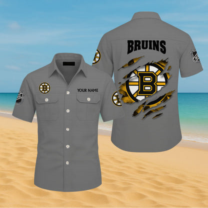 LIMITED EDITION - NEW CUSTOMIZED NHL02 BTB BOSTON BRUINS CARGO SHIRT