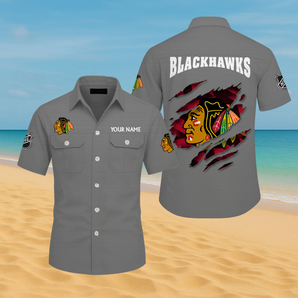 LIMITED EDITION - NEW CUSTOMIZED NHL08 CBH CHICAGO BLACKHAWKS CARGO SHIRT