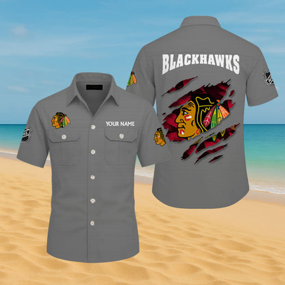 LIMITED EDITION - NEW CUSTOMIZED NHL08 CBH CHICAGO BLACKHAWKS CARGO SHIRT