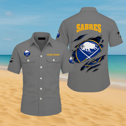 LIMITED EDITION - NEW CUSTOMIZED NHL28 BFS BUFFALO SABRES CARGO SHIRT