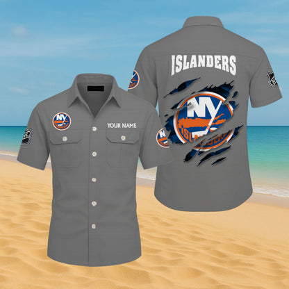 LIMITED EDITION - NEW CUSTOMIZED NHL25 NYI NEW YORK ISLANDERS CARGO SHIRT