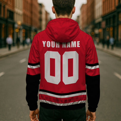 LIMITED EDITION - NEW CUSTOMIZED NHL07 CLH CAROLINA HURRICANES WINDBREAKER JERSEY JACKET