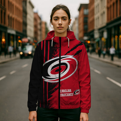LIMITED EDITION - NEW CUSTOMIZED NHL07 CLH CAROLINA HURRICANES WINDBREAKER JACKET