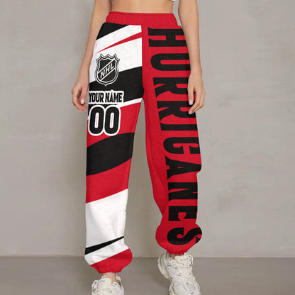 LIMITED EDITION - NEW CUSTOMIZED NHL07 CLH CAROLINA HURRICANES LONG PANTS