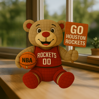 Limited Edition - NBA 07 HR Houston Rockets Handmade Crochet