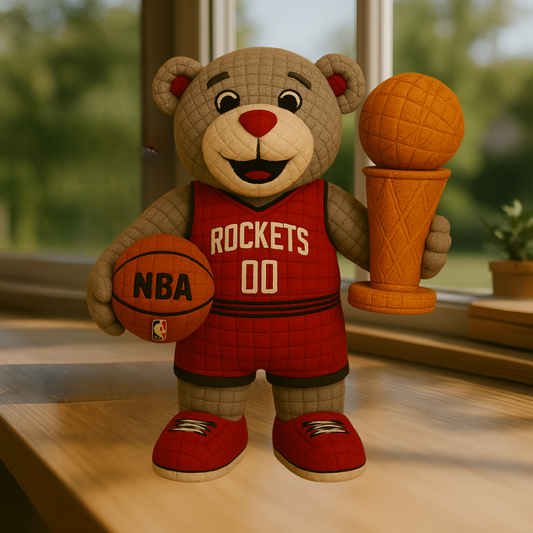 Limited Edition - NBA 07 HR Houston Rockets Handmade Crochet