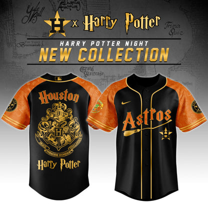 LIMITED EDITION - NEW CUSTOMIZED MLB10 HT ASTROS x HARRY POTTER BASEBALL JERSEY & CAP