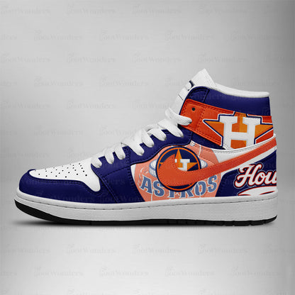LIMITED EDITION - NEW CUSTOMIZED MLB10 HT ASTROS AIR JORDAN SNEAKERS
