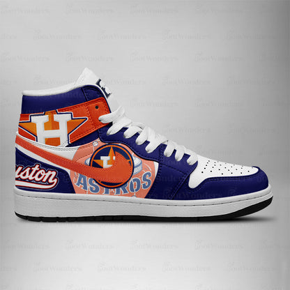 LIMITED EDITION - NEW CUSTOMIZED MLB10 HT ASTROS AIR JORDAN SNEAKERS