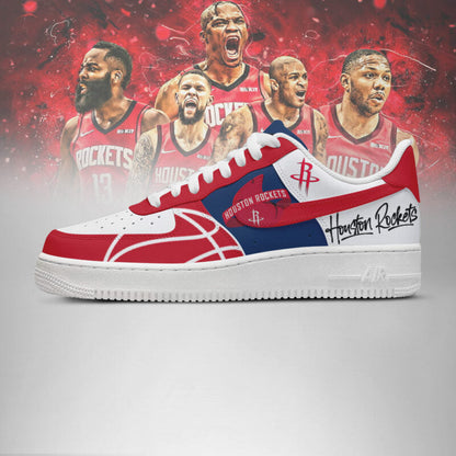 LIMITED EDITION - NEW CUSTOMIZED NBA07 HT ROCKETS AF1 SHOES