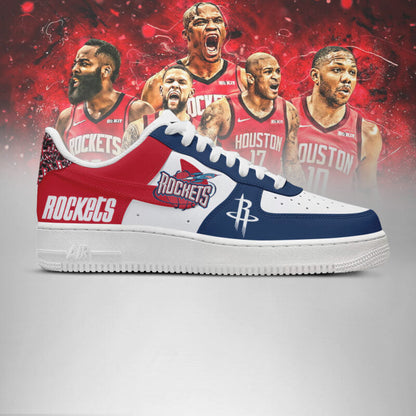 LIMITED EDITION - NEW CUSTOMIZED NBA07 HT ROCKETS AF1 SHOES