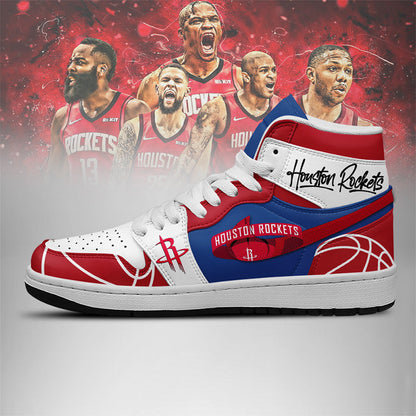 LIMITED EDITION - NEW CUSTOMIZED NBA07 HT ROCKETS AIR JORDAN SNEAKERS