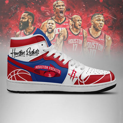 LIMITED EDITION - NEW CUSTOMIZED NBA07 HT ROCKETS AIR JORDAN SNEAKERS