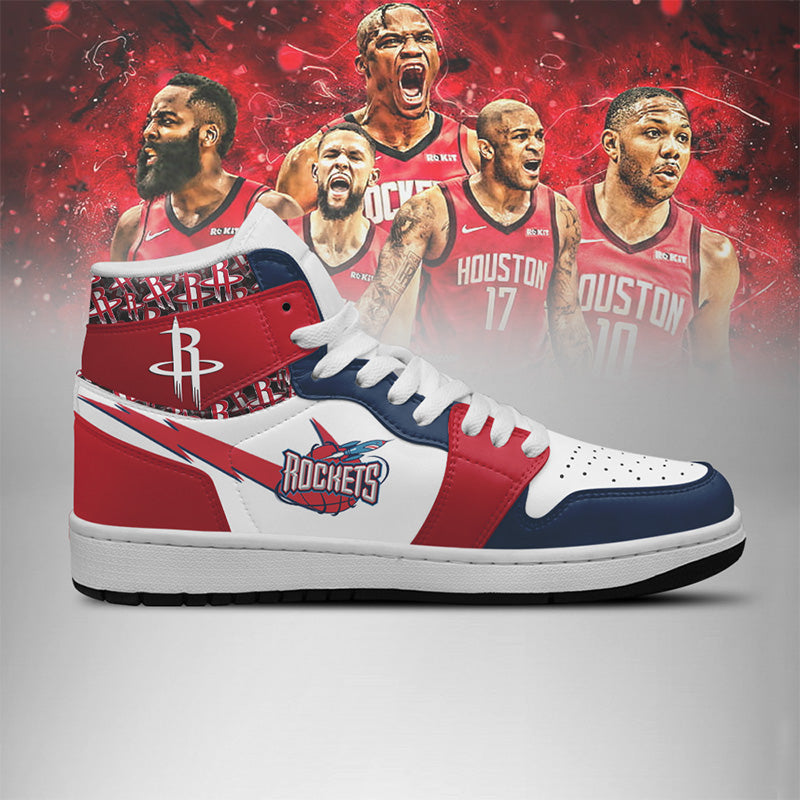 LIMITED EDITION - NEW CUSTOMIZED NBA07 HT ROCKETS AIR JORDAN SNEAKERS