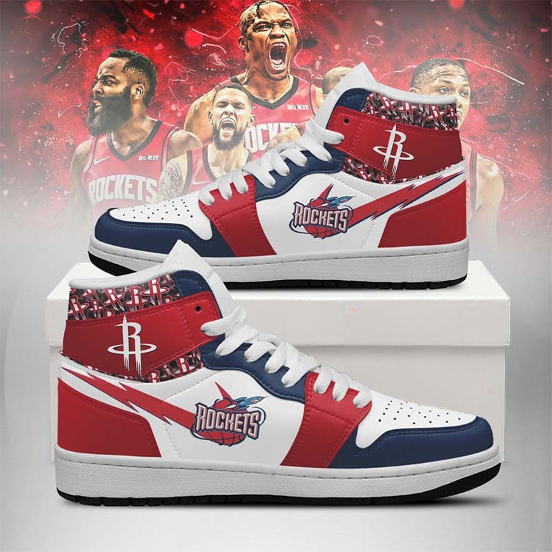 LIMITED EDITION - NEW CUSTOMIZED NBA07 HT ROCKETS AIR JORDAN SNEAKERS