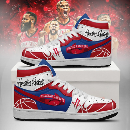LIMITED EDITION - NEW CUSTOMIZED NBA07 HT ROCKETS AIR JORDAN SNEAKERS