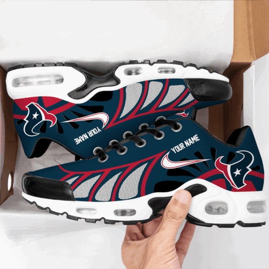 LIMITED EDITION - NEW CUSTOMIZED NFL15 HTT HOUSTON TEXANS UNISEX AIR MAX PLUS SNEAKERS