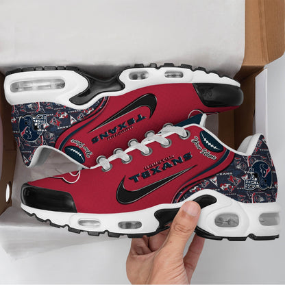 LIMITED EDITION - NEW CUSTOMIZED NFL15 HTT HOUSTON TEXANS UNISEX AIR MAX PLUS SNEAKERS