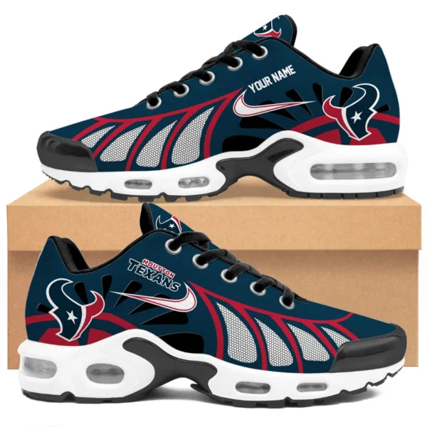 LIMITED EDITION - NEW CUSTOMIZED NFL15 HTT HOUSTON TEXANS UNISEX AIR MAX PLUS SNEAKERS