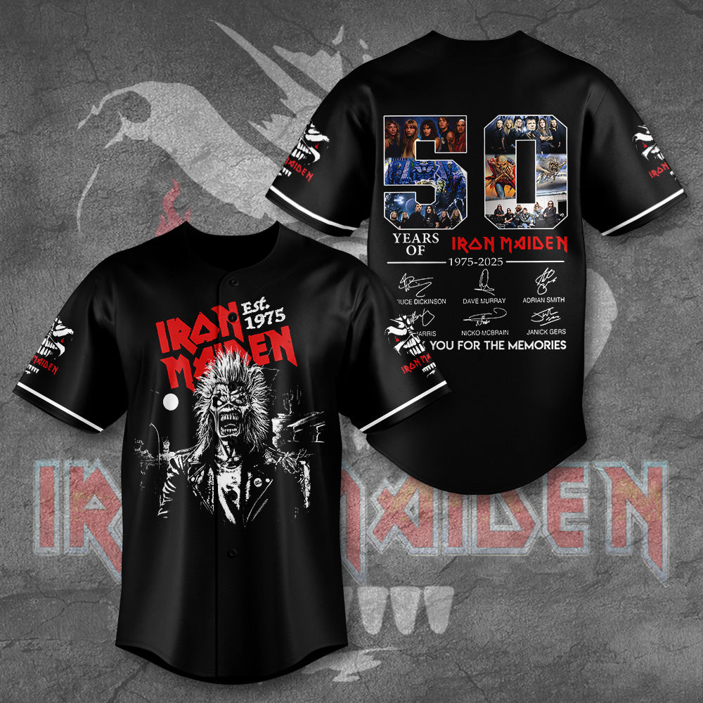 Iron Maiden Baseball Jersey