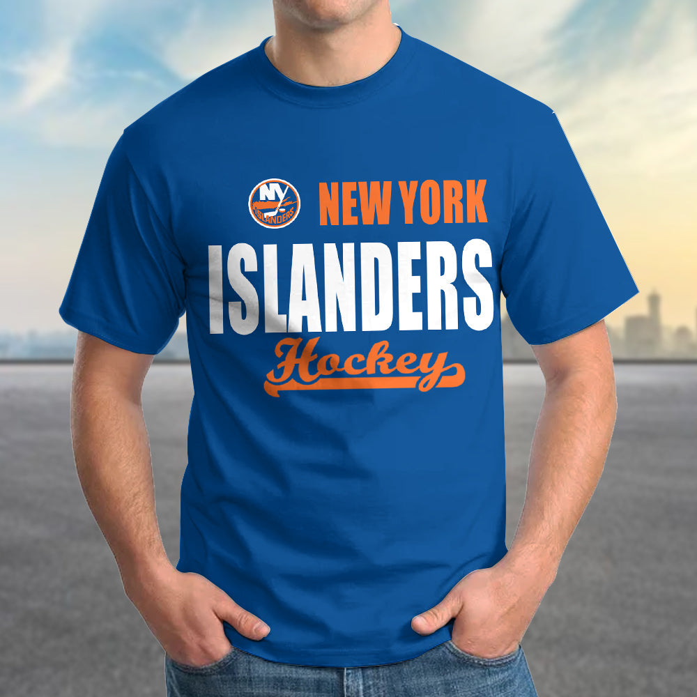 LIMITED EDITION - NEW CUSTOMIZED NHL25 NYI NEW YORK ISLANDERS T-SHIRT FOR FAMILY (ADULTS & KIDS)
