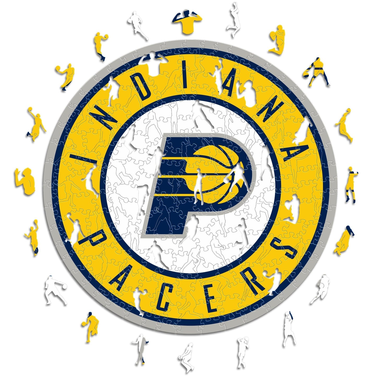 LIMITED EDITION - NEW CUSTOMIZED NBA06 IP INDIANA PACERS WOODEN PUZZLE