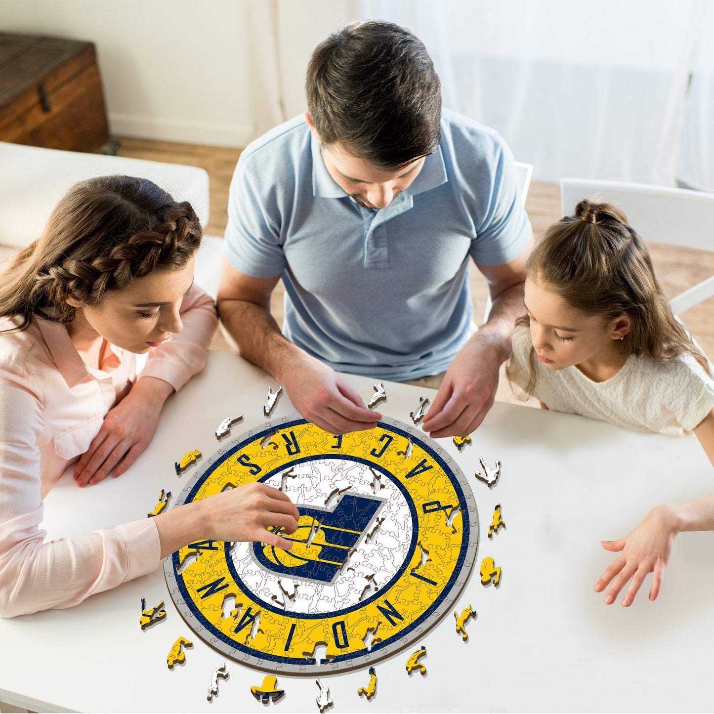 LIMITED EDITION - NEW CUSTOMIZED NBA06 IP INDIANA PACERS WOODEN PUZZLE