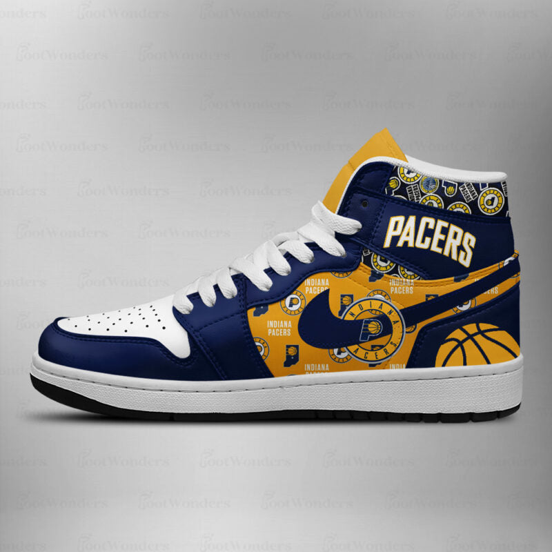 LIMITED EDITION - NEW CUSTOMIZED NBA06 ID PACERS AIR JORDAN SNEAKERS