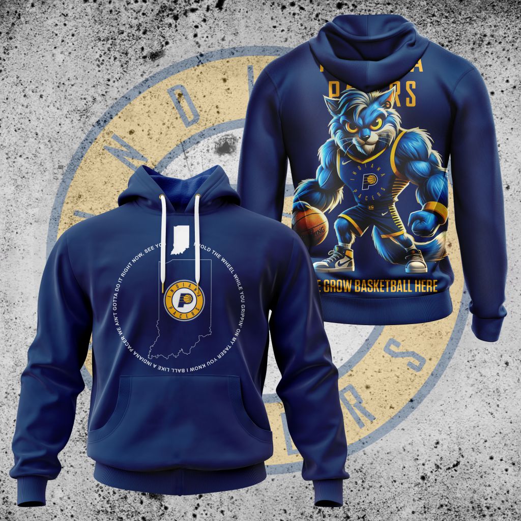 LIMITED EDITION - NEW CUSTOMIZED NBA06 IP INDIANA PACERS UNISEX T-SHIRT, POLO, HOODIE & JACKETS