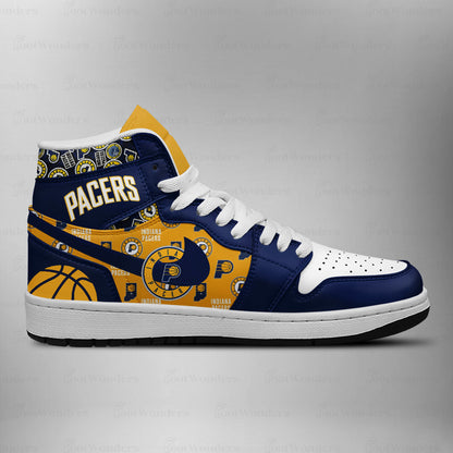 LIMITED EDITION - NEW CUSTOMIZED NBA06 ID PACERS AIR JORDAN SNEAKERS