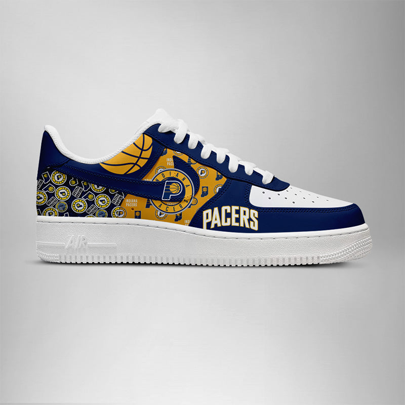 LIMITED EDITION - NEW CUSTOMIZED NBA06 ID PACERS AF1 SHOES